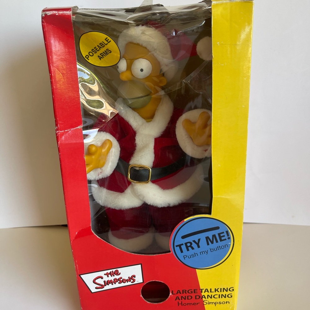 The Simpsons Homer Simpson Santa Figure